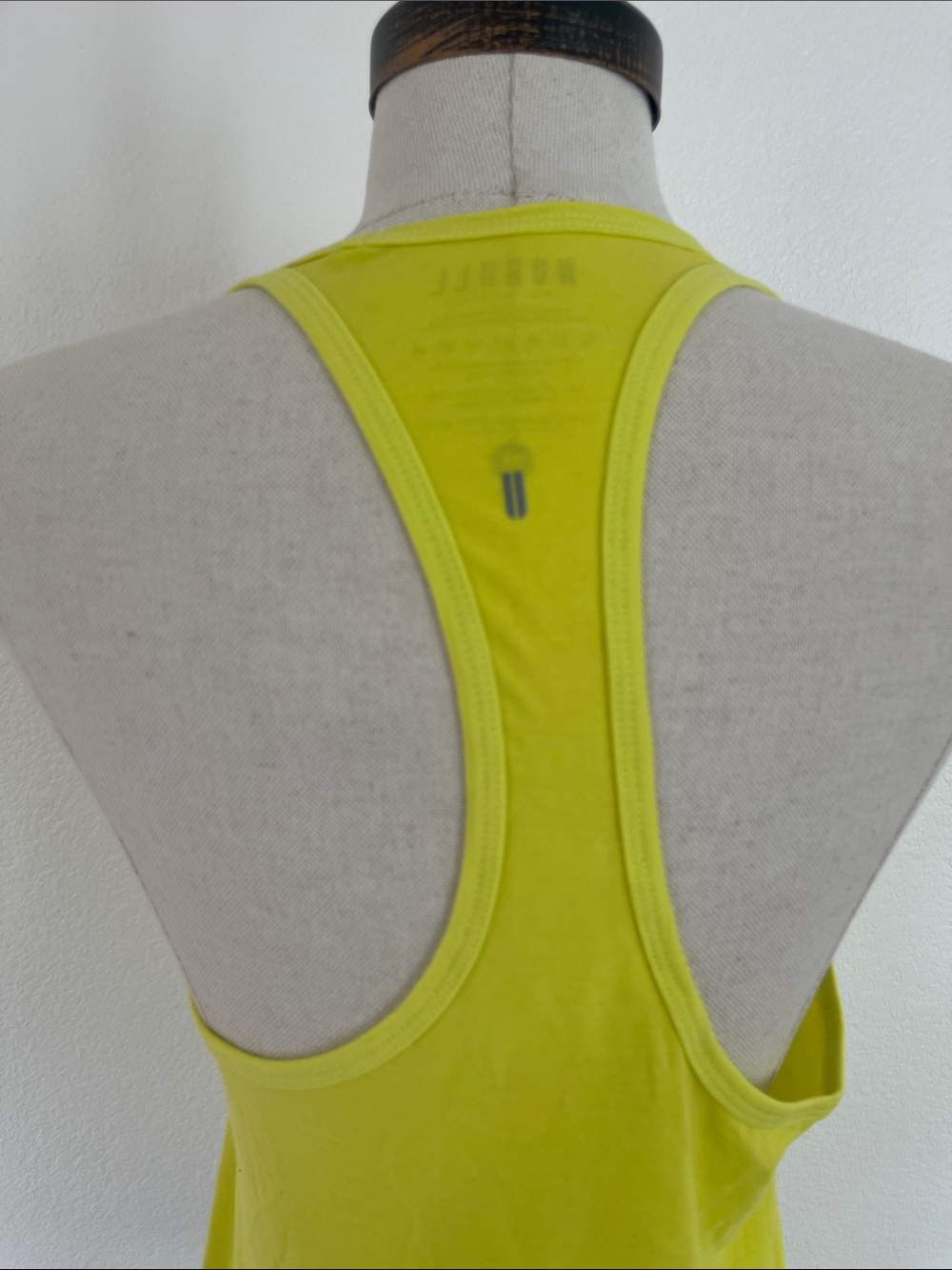 NWT NoBull Project Neon Yellow Racerback Tank Top Medium M - Picture 5 of 7